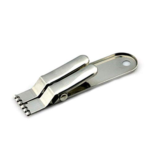 Clipe de gancho, ferramenta de pesca de aço inoxidável para isca de minhoca de sangue, grampo de gan