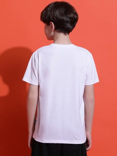 Image of Li'l Tomatoes Boys Cotton T-Shirt | Graphic Printed Half Sleeve Casual Summer Wear | Soft & Breathable | 9-16 Years