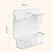 predolo Bathroom Storage Shelf Bathroom Tissue Box Display Board Multipurpose Wall Mounted Hole Board Storage Rack for Garage Tools