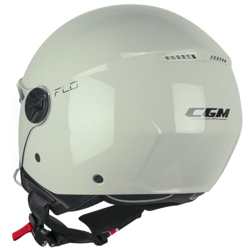 Casque Open Face CGM à visière longue protectrice et teinte gris mat - 3