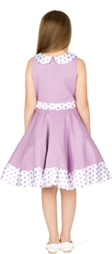BlackButterfly Kids 'Zoey' Vintage Polka Dot 50's Girls Dress4