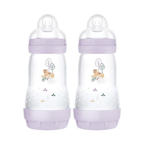 MAM Easy Start Anti-Colic Baby Bottle 9 oz, Medium Flow, Breastfe...