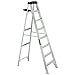 Louisville 8' 300lb Aluminum Stepladder & LITE 6' 250lb Aluminum Step Ladder with Tool Tray
