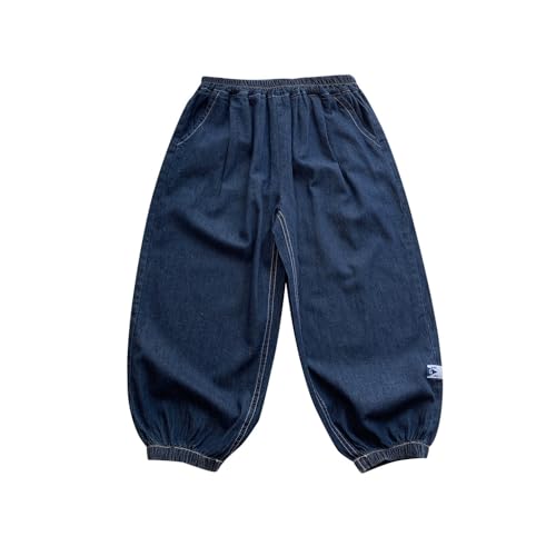 Boys Casual Loose Fit Jeans Wide Leg Hip Hop Street Style Youth Denim Pants for Everyday Wear2