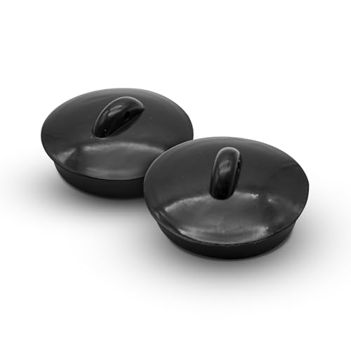 DOJA Barcelona | Tapones de Drenaje de Goma para Cocina, Lavabo, Fregadero | Pack 2 | Tapones Universal | Diametro 46mm | Accesorios Cocina | para Tapon Lavabo, Tapon Ducha, Desague, Tapon Drenaje...