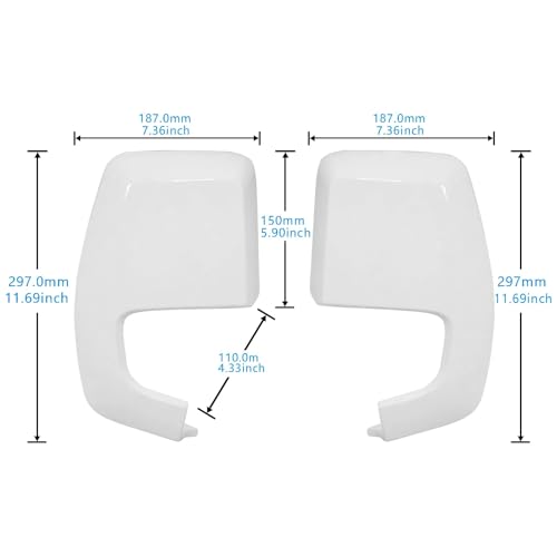 Capuchons de rétroviseurs pour Ford Transit Custom V362 2012-2020 coques gauche droite