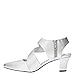 Easy Street Women's Venue Pump, Silver Satin/Gore, 10 Wide