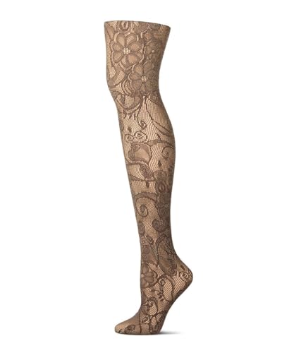 Image of MeMoi Women's Botanic Scene Net Tights
