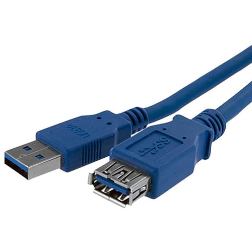 StarTech.com 1m Blue SuperSpeed USB 3.0 Extension Cable A to A - Male to Female USB 3 Extension Cable Cord 1 m (USB3SEXT1M)