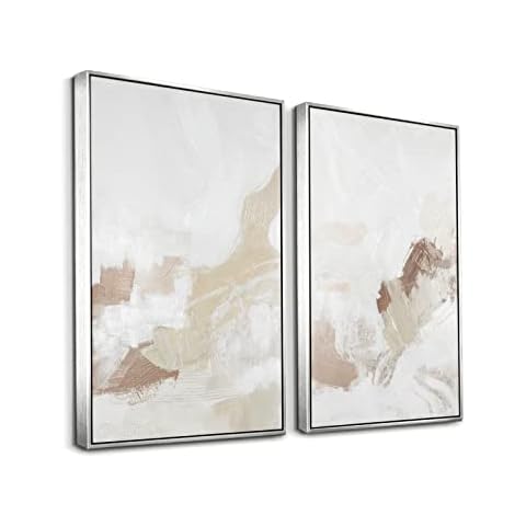 Framed Neutral Abstract Wall Art Set Cover