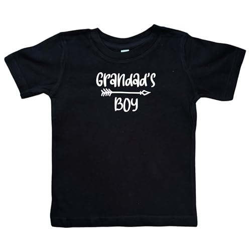 Grandad's Boy Black or White Infant or Toddler T-Shirt, Grandson Present, Kid Shirt, Valentine's (Grandad Boy Shirt)