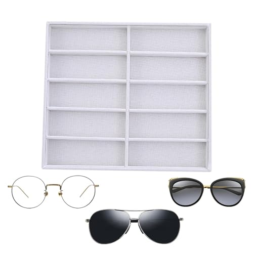 Présentoir boîte à lunettes multifonction : tri facile avec le support lin