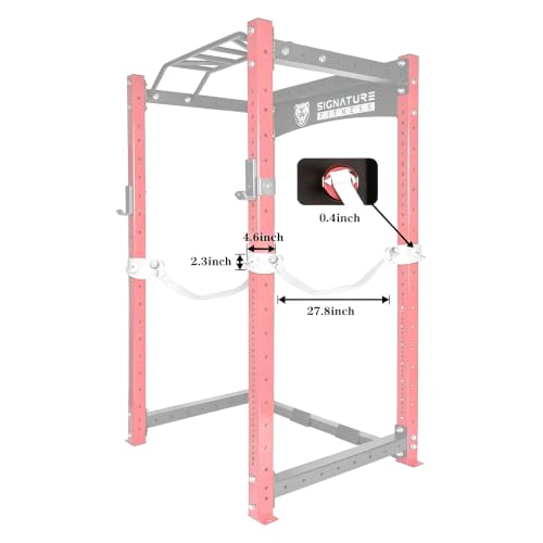 Image of Fitvids Upgraded Adjustable Jammer Arms, Lever Arms, Monolift Attachments Rated 600 LB Per Arm, Fits Racks at All Post Sizes and Hole Sizes, Pair