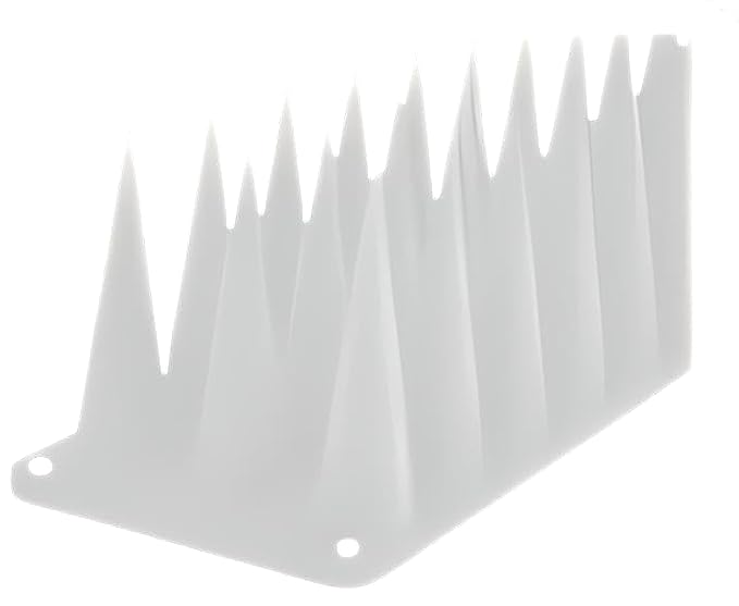 Anti Bird & Cat Control Spikes, Plastic Deterrent Spikes for AC Unit Balcony Window Railing & Fence Protection from Pigeons Cats Dogs Monkeys Crows & Kabootar - Pack of 5-image-42