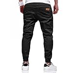 JMIERR Mens Casual Joggers Pants - Cotton Drawstring Chino Cargo Pants Hiking Outdoor Twill Track Jogging Sweatpants Pants - Image 3