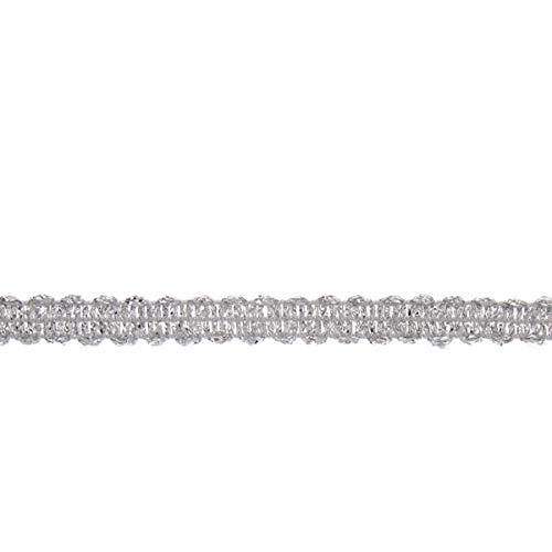 Ruban Galon Argent 8mm Pour finition Haute Couture - Coupe au mètre Cover