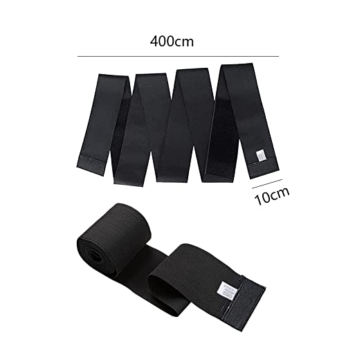 HXHWKEN Waist Trainer Damen Taillentrainer Invisible Bandage Wrap Verstellbarer Taille Trimmer für Frauen für Gym Sport, Schwarz