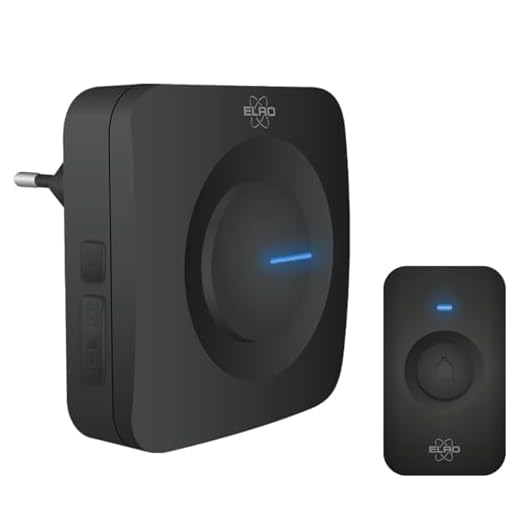 ELRO DB3000 Draadloze Deurbel Set – Plug-in Ontvanger - Zwart