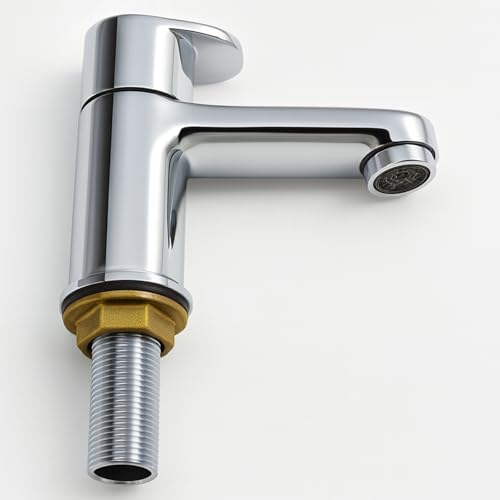 Xcel Home OSMORE Paire de robinets de lavabo chromés, corps en laiton durable, poignée à levier moderne, robinet de lavabo standard