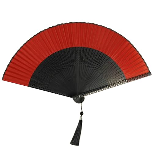 MLWSKERTY Ventilador Plegable Bambú Fiesta Fragante Ventilador Madera Boda China Pequeño Ventilador Plegable