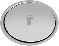 Ralo Click Redondo Inteligente, Inox, 15x15 cm, Veda Cheiros, para Banheiro