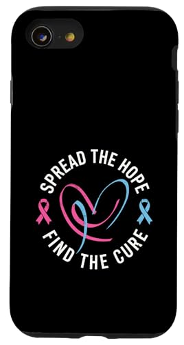 Spread The Hope Find The Cure Fight Cancer In All Colors �X�}�z�P�[�X iPhone SE (2020) / 7 / 8 �p