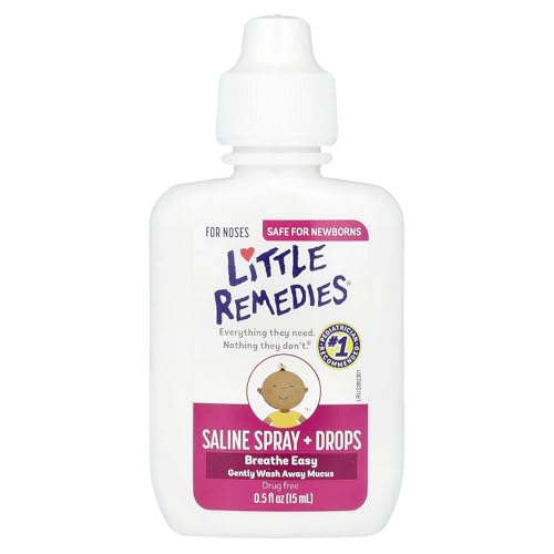 Image of Little Remedies Saline Spray and Drops, Safe for Newborns, 0.5 fl oz