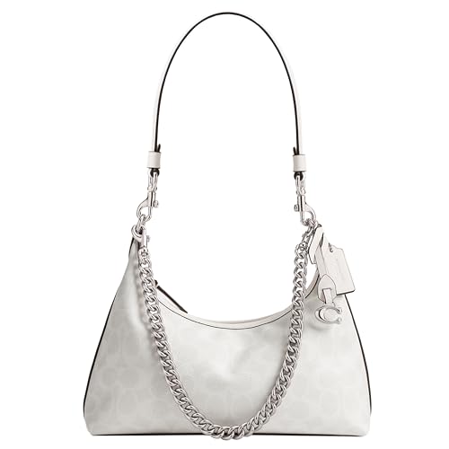 Coach Juliet Shoulder Bag 25 in Signature Canvas, LH/White Chalk