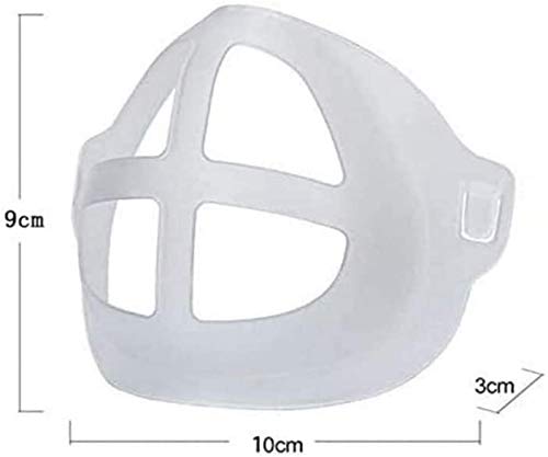3D Face mask Bracket,Face Inner Support Frame for Comfortable Wearing,Washable and Reusable Translucent Internal Support Frame Bracket (10 PCS)