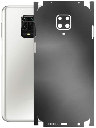 Image of AtOdds - Full Body Back Screen Guard Protector Film - Lamination Wrap Skin Sticker Compatible with REDMI Note 9 PRO MAX | Scratchproof Matte Finish (Metallic Grey)