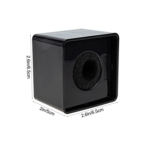 EXCEART 2 pcs quadrado cubo microfone logotipos entrevista estação de tv posters logos preto