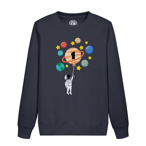 Sweat enfant espace 1 an pour une fête d'anniversaire galaxie