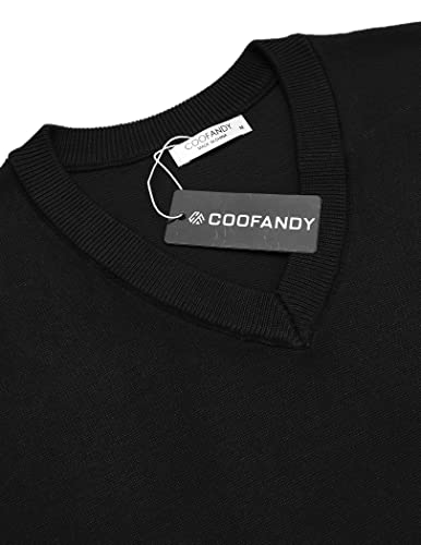 COOFANDY Men's Sleeveless V Neck Pullover Sweater Slim Fit Casual Argyle Sweater Vest4