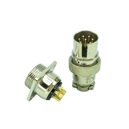 Conector militar GX16 7 pines con chasis inverso y aleación de zinc de alta densidad 3