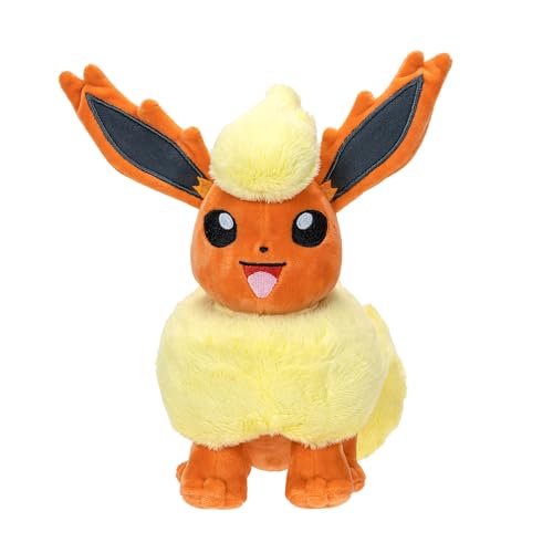 Pokémon Peluche Pyroli Peluche Douce de 20 cm avec des détails Authentiques