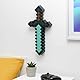 Minecraft Diamantschwert Licht - Offiziell lizenziertes Merchandise, 3 dynamische Lichtmodi mit Sound-Reaktion, Gamer-Raum-Dekor & Sammlerstück, USB- oder batteriebetrieben