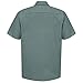 Red Kap Mens Industrial Shirt, Regular Fit, Short Sleeve, Light Green, Large US