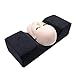 Almohada De Pestañas, Pestañas De Ojo De Extensión Cojín De Cuello En Forma U Forma Curva Ergonómica Extensión De Extensión Soporte De Memoria Suave Almohada De Espuma Profesional para Salón (Negro)