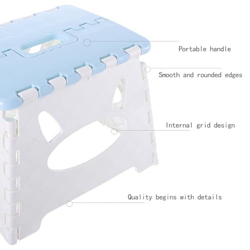 ERINGOGO 加厚プラスチック製折りたたみスツール 軽量コンパクト持ち運び便利 屋外キャンプ釣り用 向け折り畳み椅子