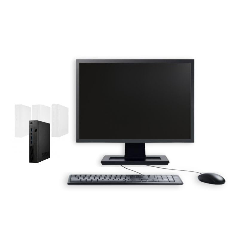 PC Ultra Mini Intel Core i5 Windows 11 Pro SSD 500Go RAM 16Go Wi-Fi Écran 22'' Ordinateur Bureau Compact Reconditionné