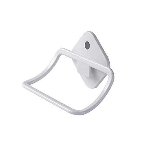 LYNNMJH Facile Anneaux Porte-Serviettes,Salle De Bains Plastique Porte-Serviette,Convient À Cuisine Un Hôtel Ayant Une Forte/blanc / 1 pc Cover