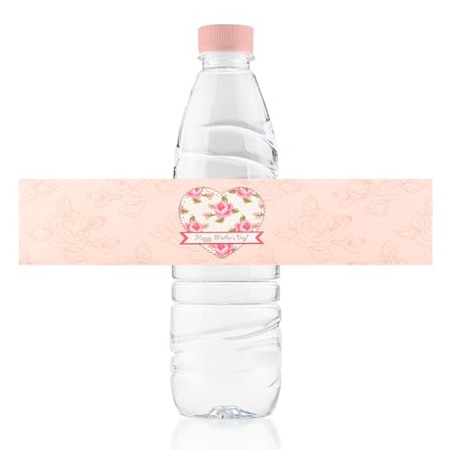URROMA Mother's Day Water Bottle Labels