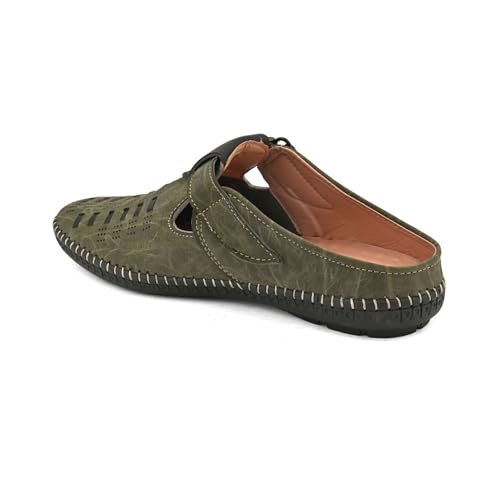 Image of Centrino Men's Fisherman Sandals | Sporty & Casual Summer Footwear | Adjustable Fit with soft cushion Padding | Closed-Toe Comfort & Durability (9285)