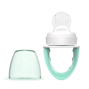 Dr. Brown’s Alimentador Antiahogo para Bebés a Partir de 4 Meses – Chupete Mordedor con Bulbo de Silicona Apto para Introducir Sólidos en la Alimentación del Bebé – Sin BPA – Verde