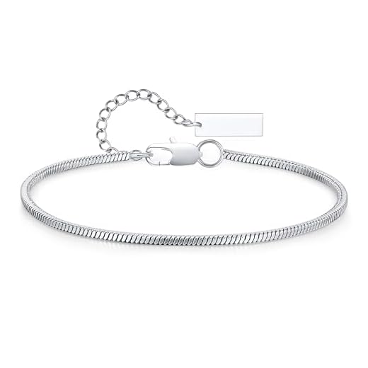 Chaîne Bracelet Homme Gourmette Argent - Chaine Fin Maille Bracelet en Acier Inoxydable, Chaîne Plate Gourmette Chaîne Ultra Mince