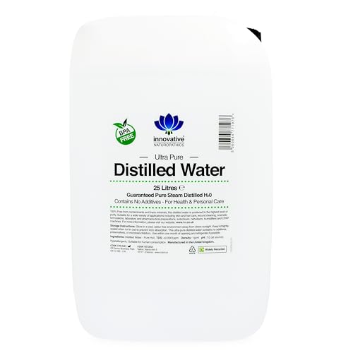 Eau distillée pure H2O anti calcaire : Protégez vos appareils avec ce 25L sans BPA