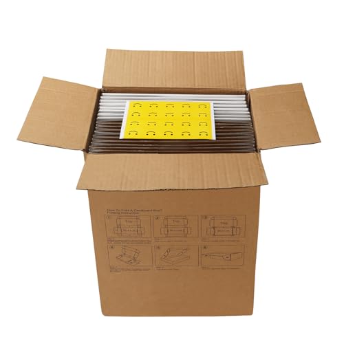 Image of HORLIMER 10x8x4 inches Shipping Boxes Set of 20, White Corrugated Cardboard Box Literature Mailer