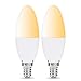 Produktbild LOHAS WiFi 5W E14 Smart Kerze Lampen, Arbeitet mit Alexa und Google Home, 40Watt Glühlampe äquivalent, Warmweiss-Kaltweiss 2000K-6500K, gesteuert von Smart Devices, Dimmbar über App, 2er
