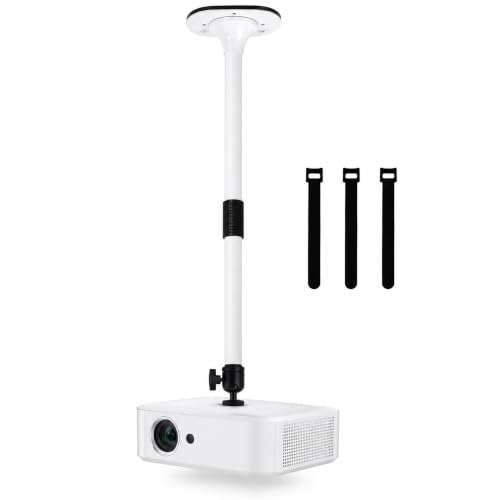 Soporte de techo para proyector de 7 kg con mástil extensible y seguro