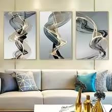 Affiches sur toile abstraites haut de gamme tendues sur châssis 3cm